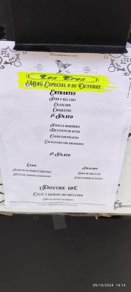Menu_Restaurante Les Eres SL_Ibi_image_1