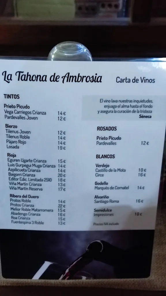 Menu_La Tahona de Ambrosia_San Andrés del Rabanedo_image_1
