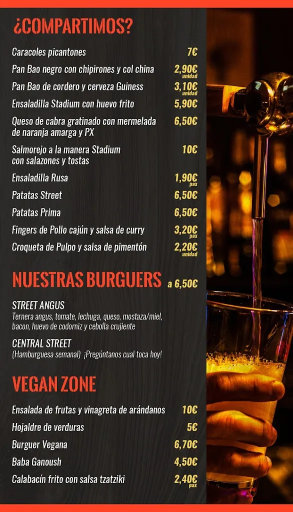 Menu_Stadium Street Restaurante Informal_Ibi_image_1