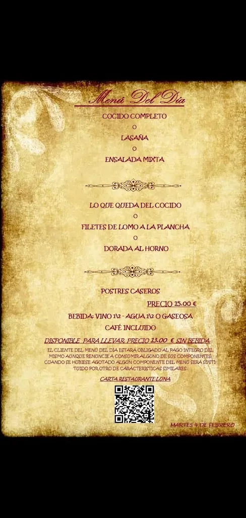 Menu_Restaurante Luna_San Andrés del Rabanedo_image_2