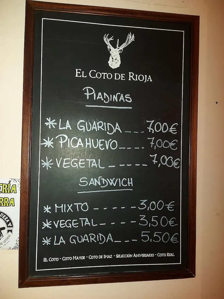 Menu_Bar Sidreria La Guarida_San Andrés del Rabanedo_image_1
