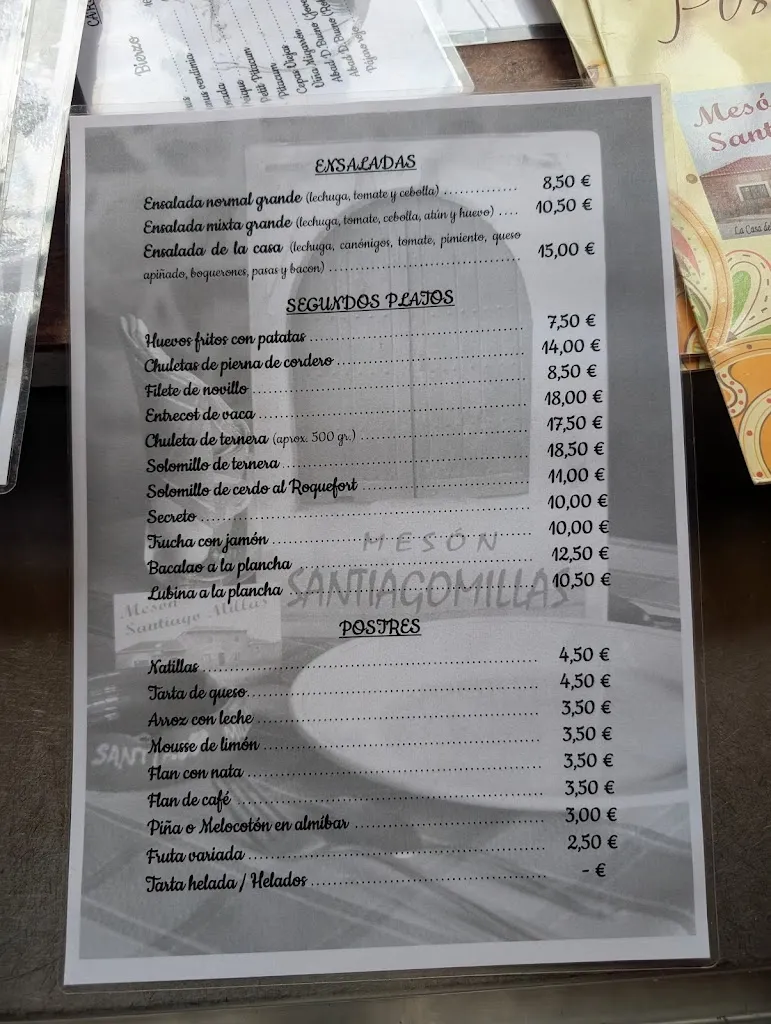 Menu_Mesón Casa Lucinio_Santiago Millas_image_3