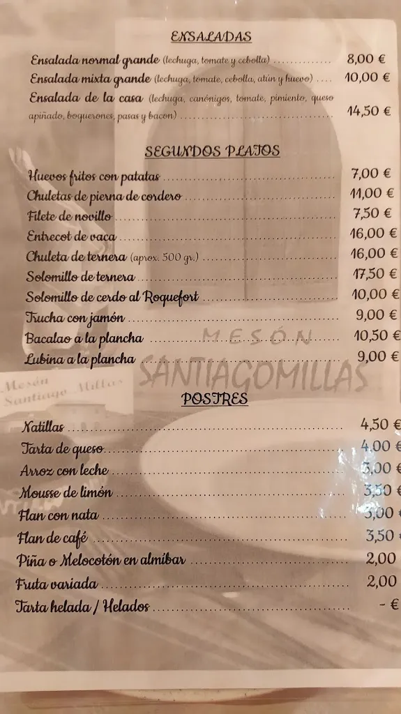 Menu_Mesón Casa Lucinio_Santiago Millas_image_4