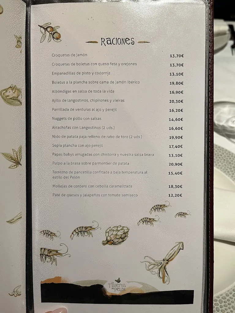 Menu_La Taberna del Pelón_San Ildefonso_image_1