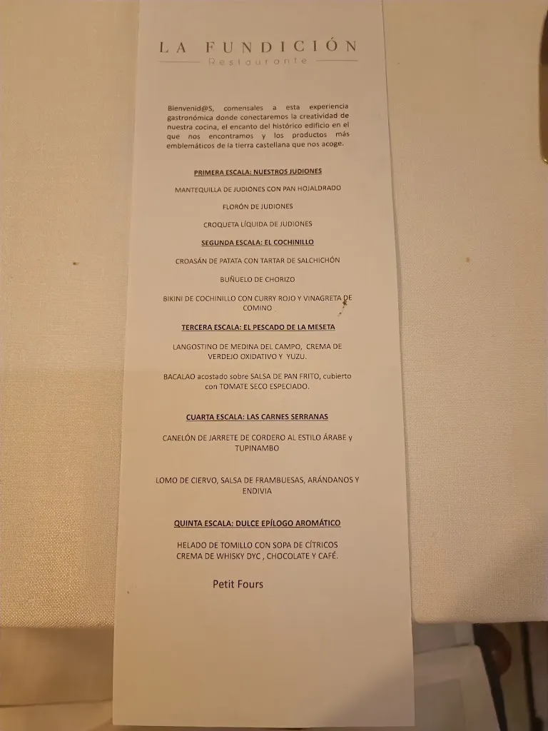 Menu_La Fundición Restaurante_San Ildefonso_immagine_2