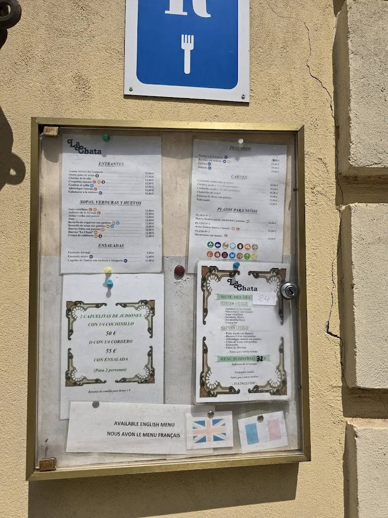 Menu_La Chata_San Ildefonso_image_1
