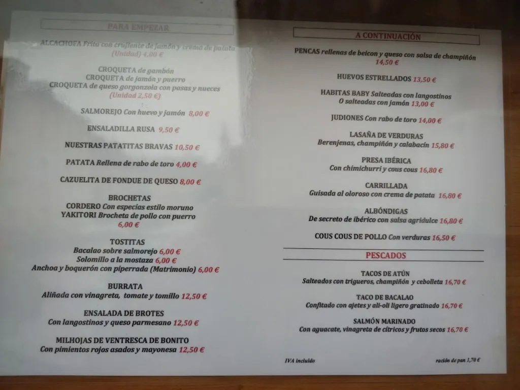 Menu_Restaurante El Hábito_San Ildefonso_image_1