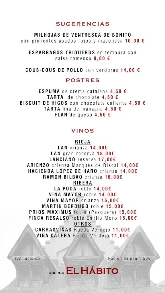 Menu_Restaurante El Hábito_San Ildefonso_image_2