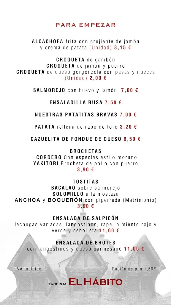 Menu_Restaurante El Hábito_San Ildefonso_image_3