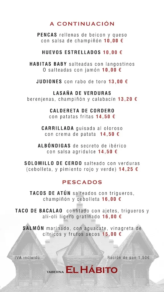 Menu_Restaurante El Hábito_San Ildefonso_image_4