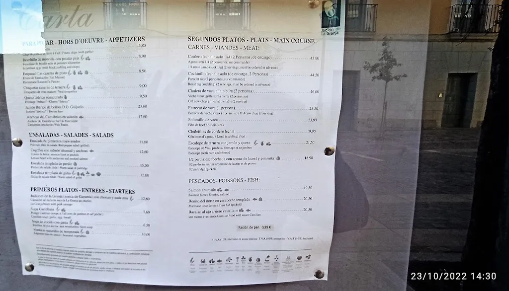 Menu_Reina XIV_San Ildefonso_image_4