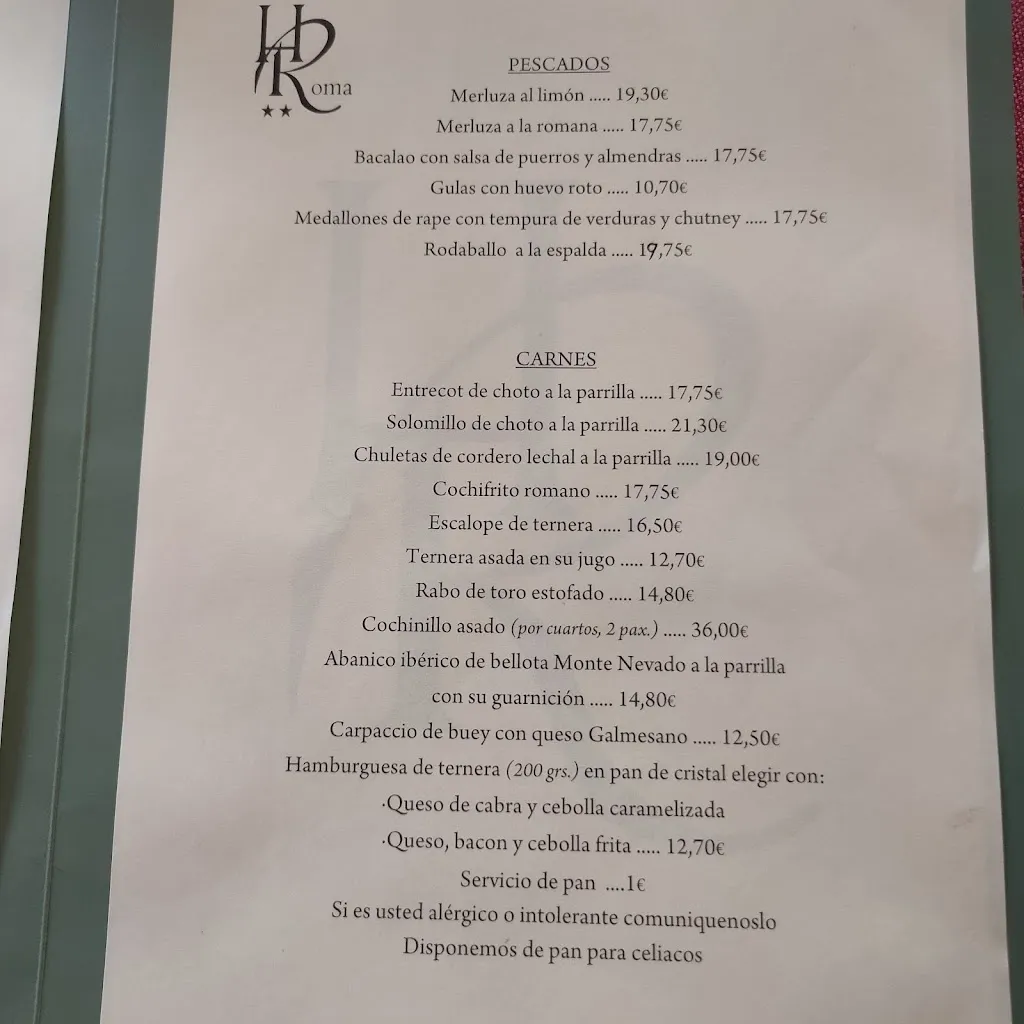 Menu_Hotel Roma Restaurante_San Ildefonso_image_2