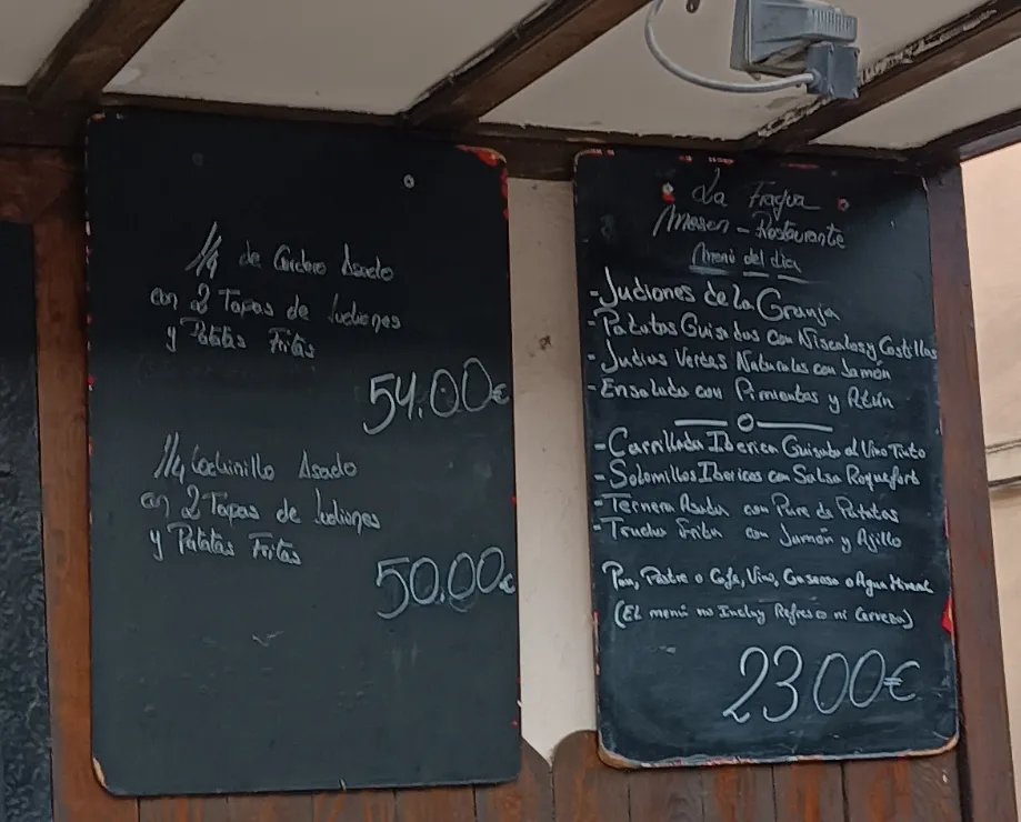 Menu_Restaurante la Fragua_San Ildefonso_image_2