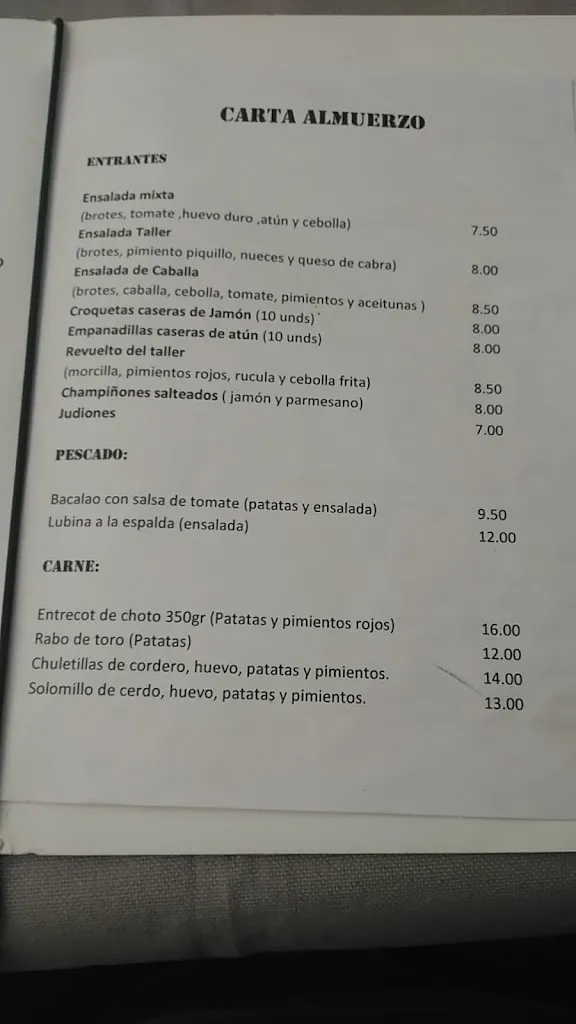 Menu_El Taller_San Ildefonso_image_3
