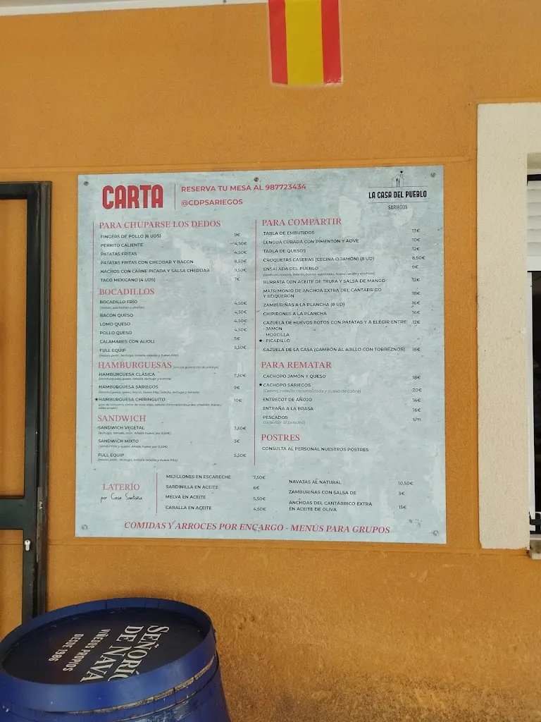 Menu_La Casa del Pueblo Sariegos_Sariegos_image_3