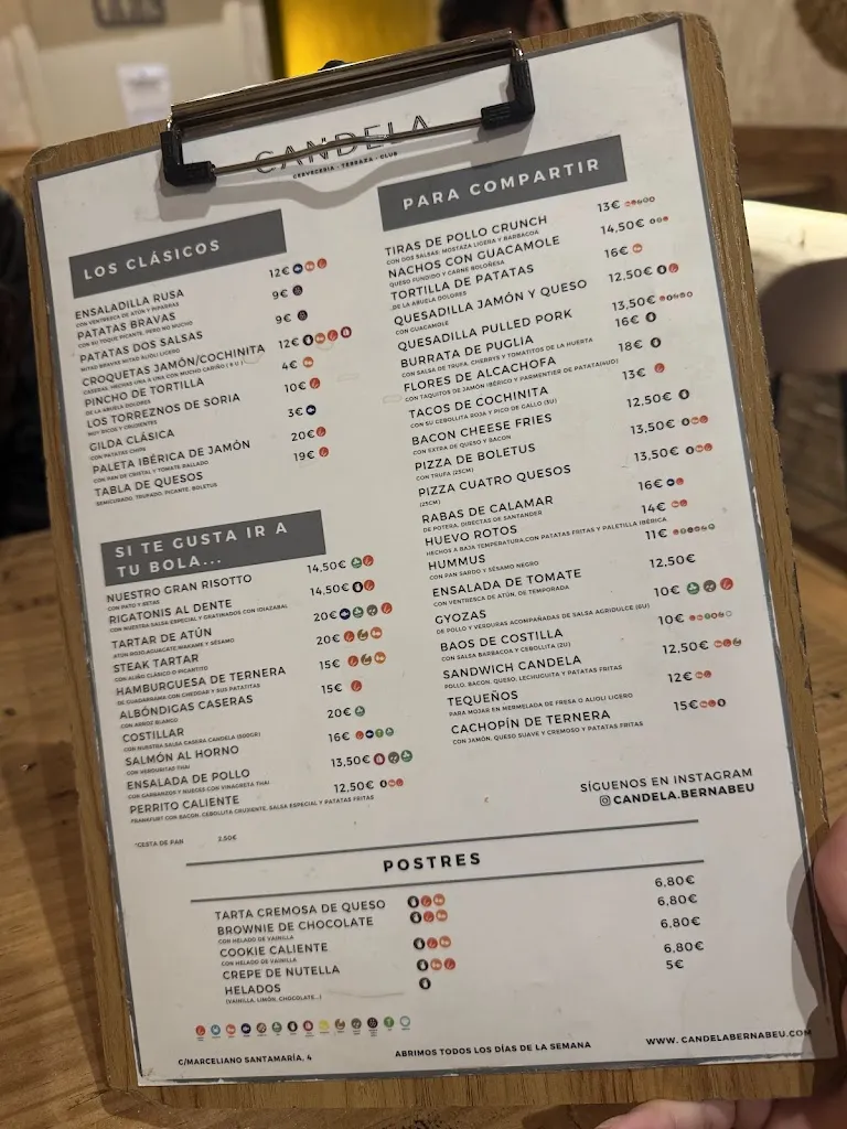 Menu_Candela l Restaurante Bernabéu_Santas Martas_image_1