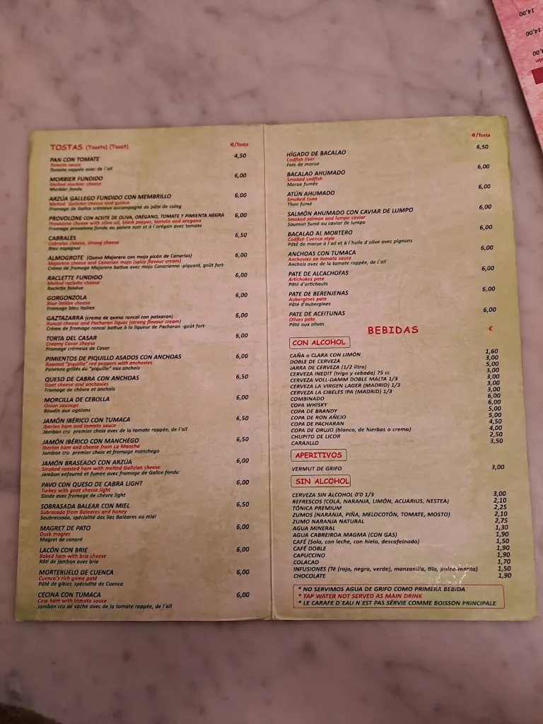 Menu_Casa González_Santas Martas_immagine_1