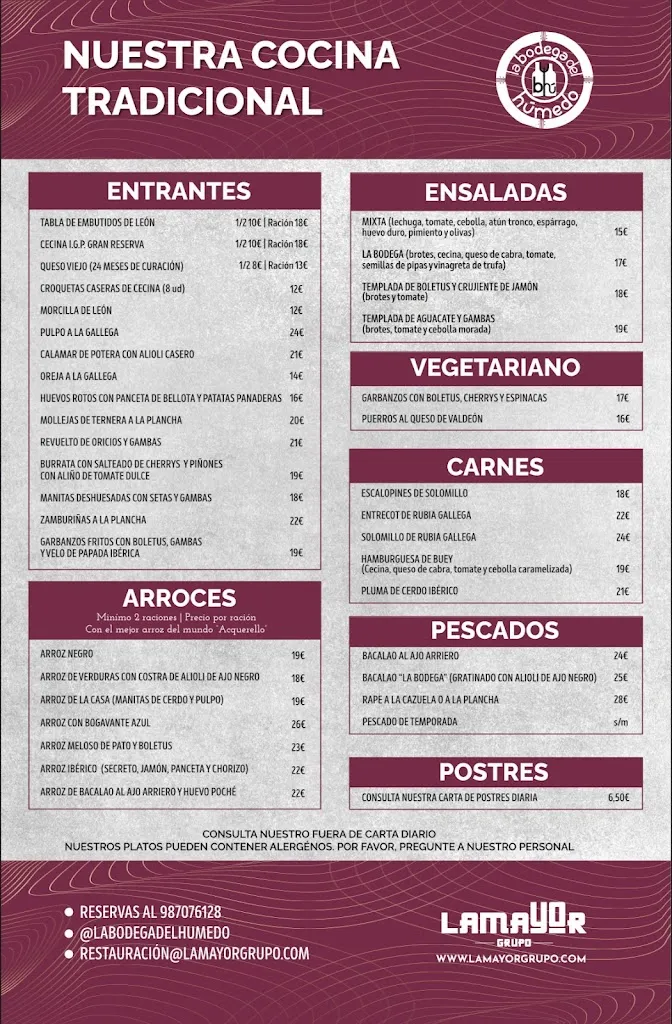 Menu_La Bodega del Húmedo_Soto y Amío_image_1