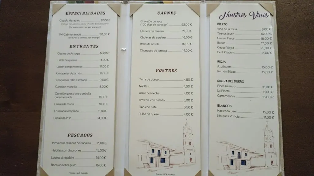 Menu_Mesón Maragato_Val de San Lorenzo_image_1