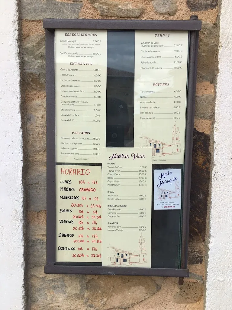 Menu_Mesón Maragato_Val de San Lorenzo_image_2