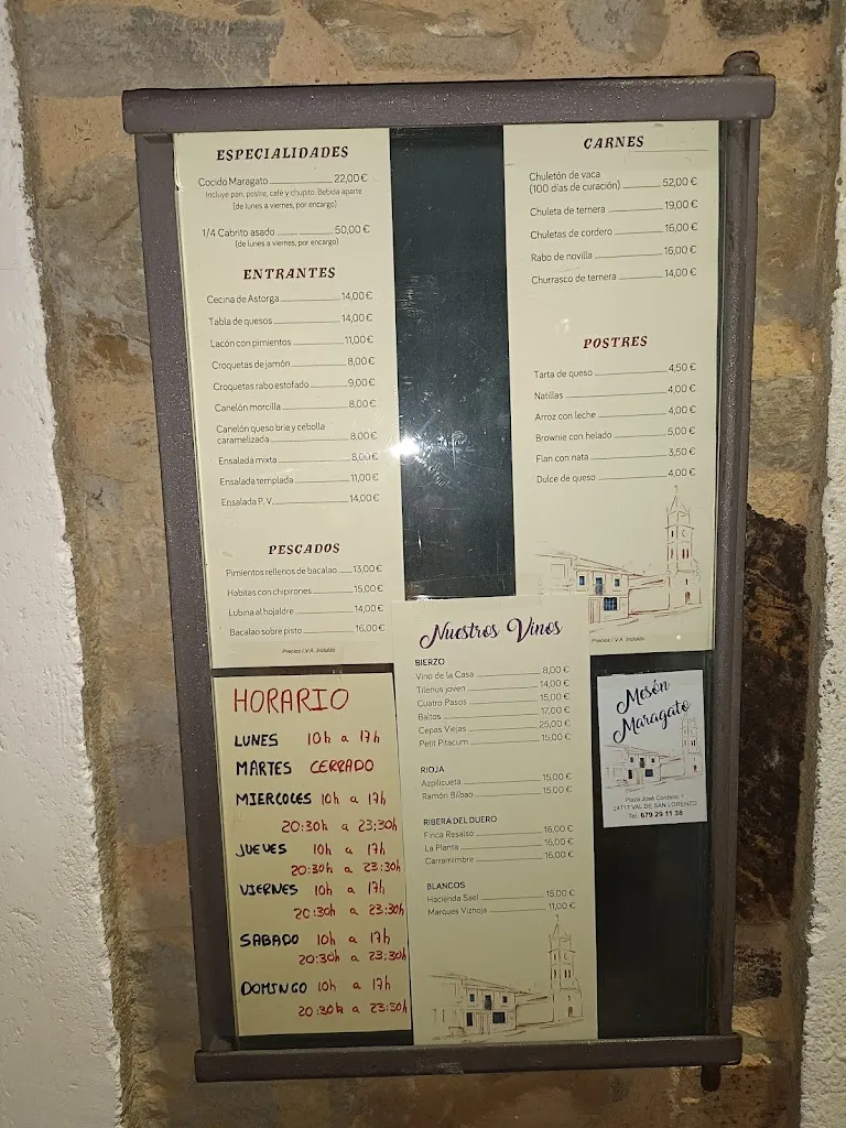 Menu_Mesón Maragato_Val de San Lorenzo_image_3