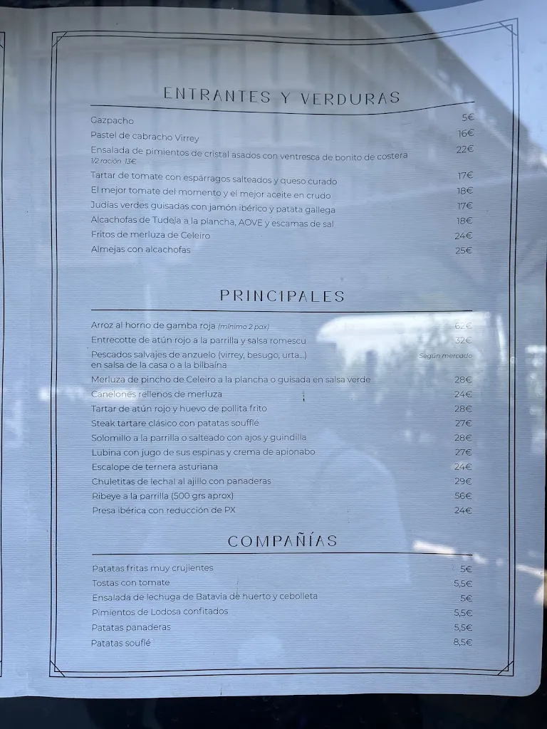 Menu_Virrey Restaurante l Restaurante de pescado Madrid_Valderrey_image_1