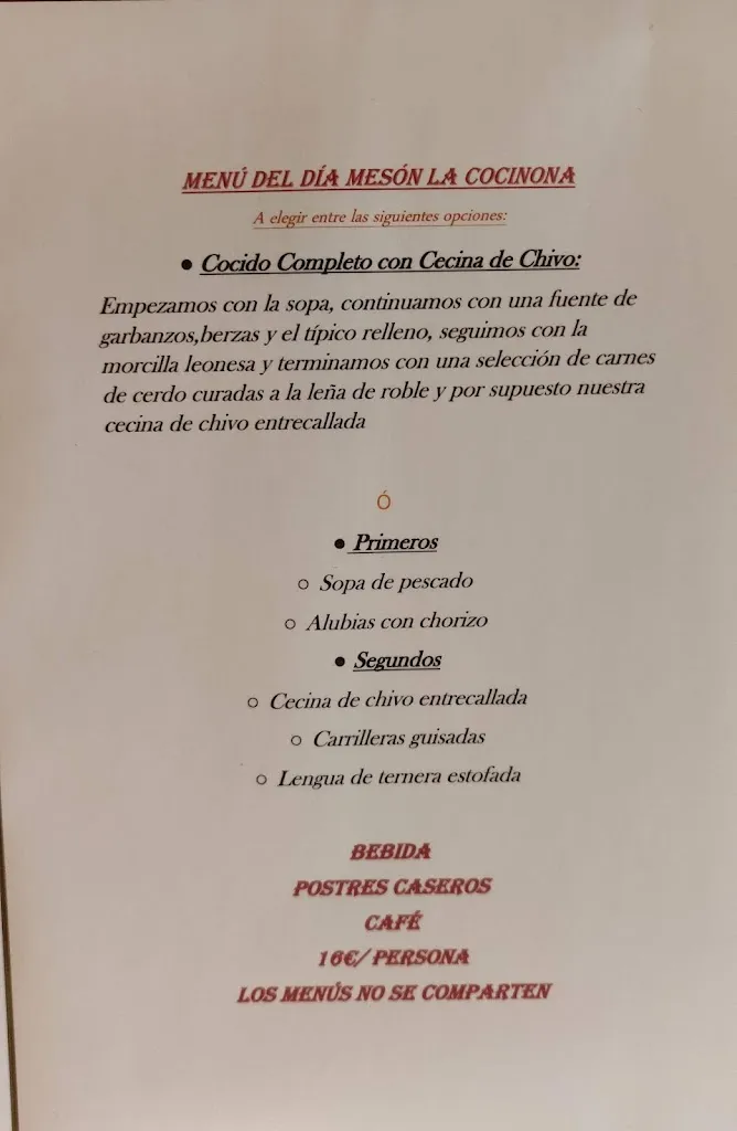 Menu_Mesón la Cocinona_Vegacervera_image_2