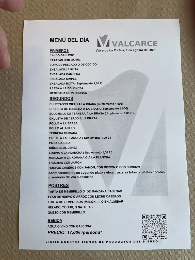 Menu_Restaurante Valcarce_Vega de Valcarce_image_2