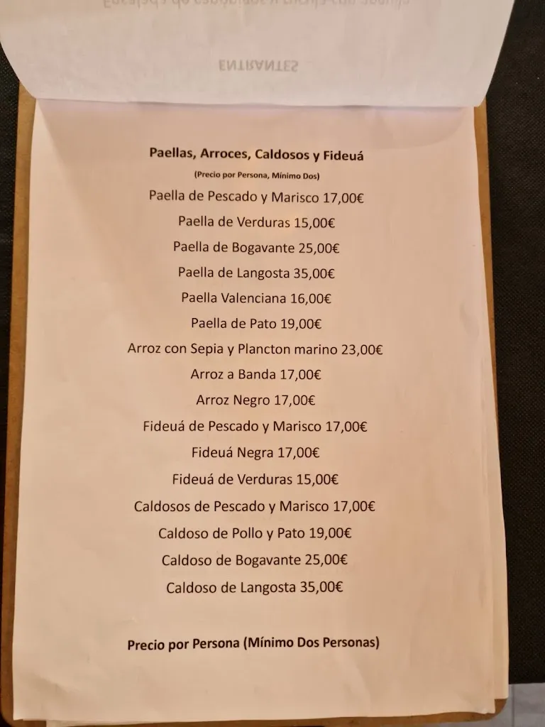 Menu_Restaurante Arrocería Español_Vega de Valcarce_image_1