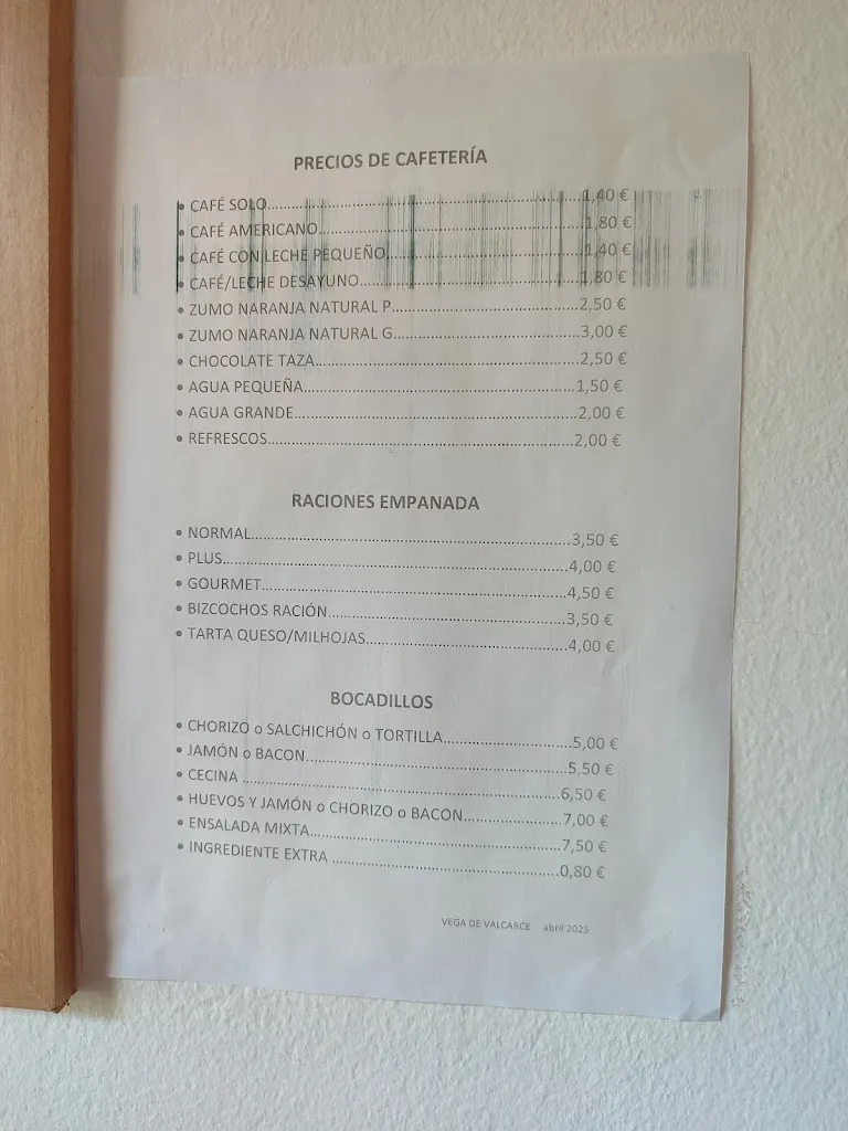 Menu_Panadería Cerezales_Vega de Valcarce_image_1