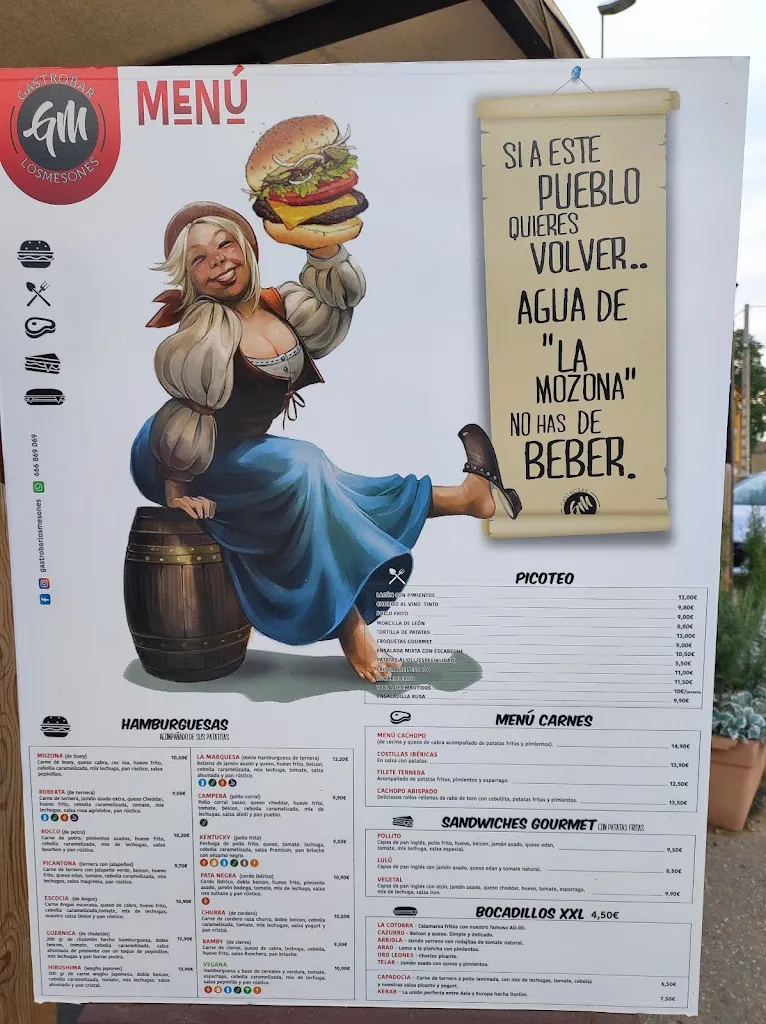 Menu_Gastrobar Los Mesones_Vegas del Condado_image_4