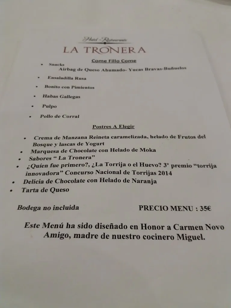 Menu_Hotel Rural La Tronera_Villadecanes_image_2