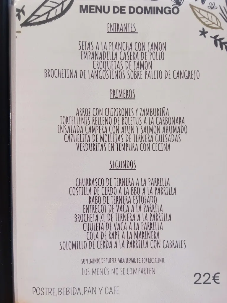 Menu_Bar Restaurante La Pradera_Villadangos del Páramo_image_1