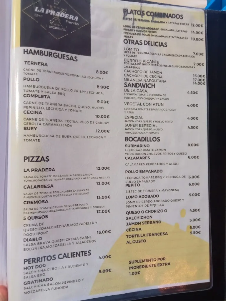 Menu_Bar Restaurante La Pradera_Villadangos del Páramo_image_2