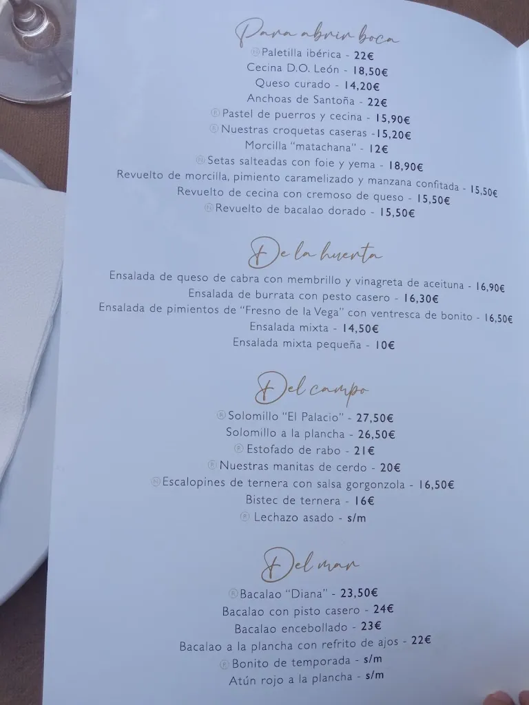 Menu_El Palacio Hotel y Restaurante_Valencia de Don Juan_image_1