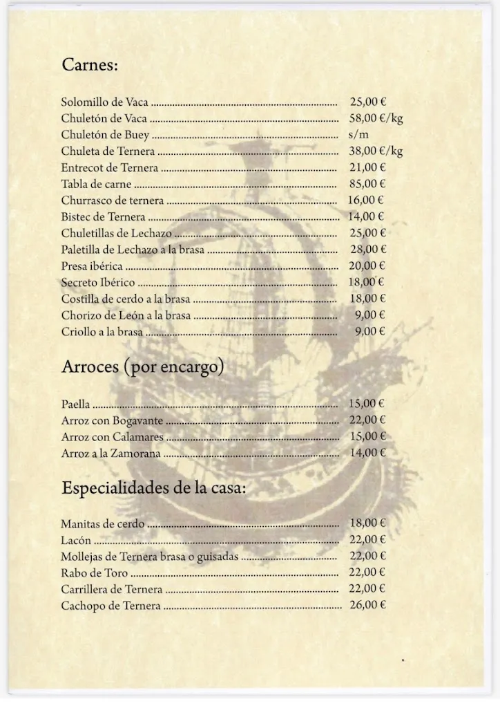 Menu_Parrilla Bodega El Viejo Galeón_Valencia de Don Juan_image_4