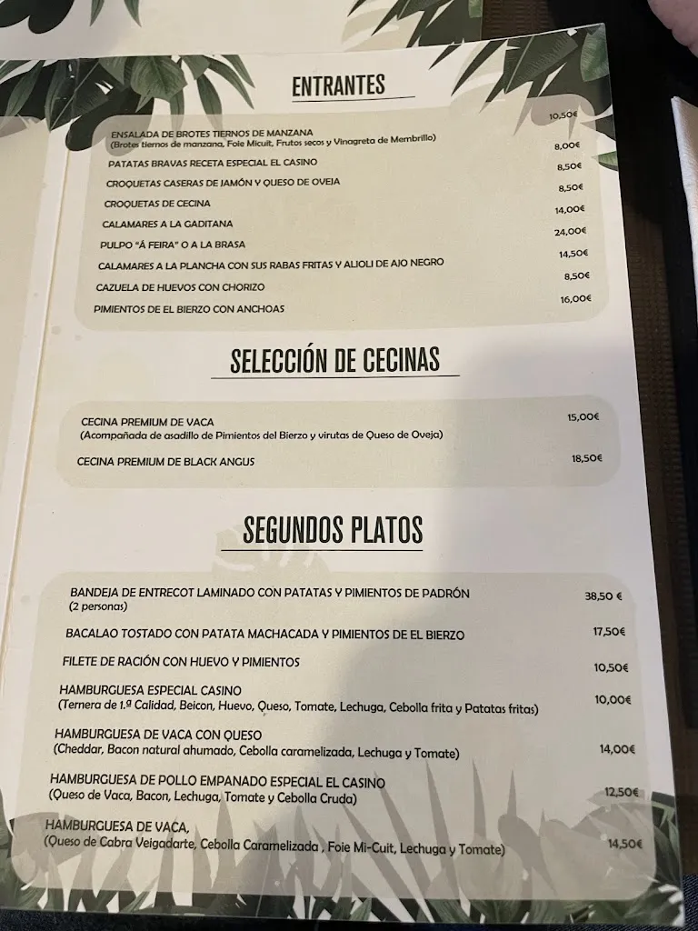 Menu_Bar-Restaurante El Casino_Villafranca del Bierzo_image_2