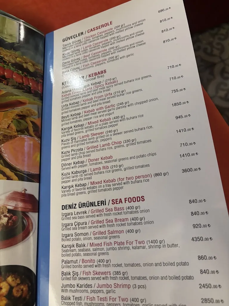 Menu_BUHARA FİSH MEAT HOUSE ROOF_Turcia_image_2
