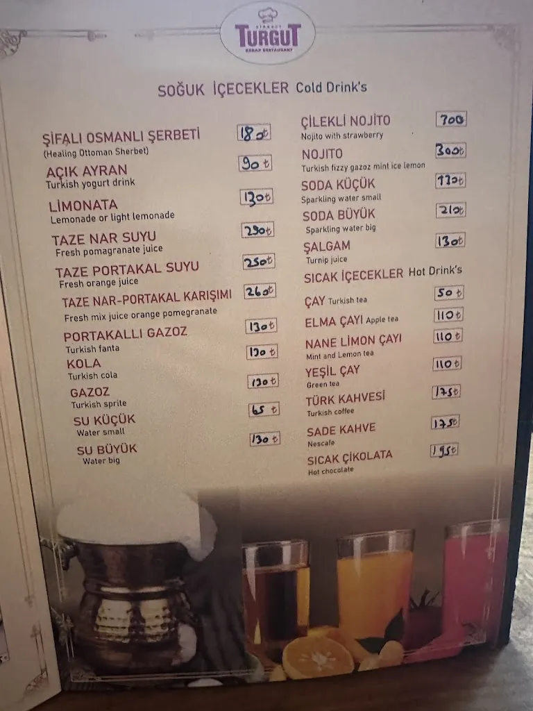 Menu_TurguT Restaurant Sirkeci_Turcia_image_2