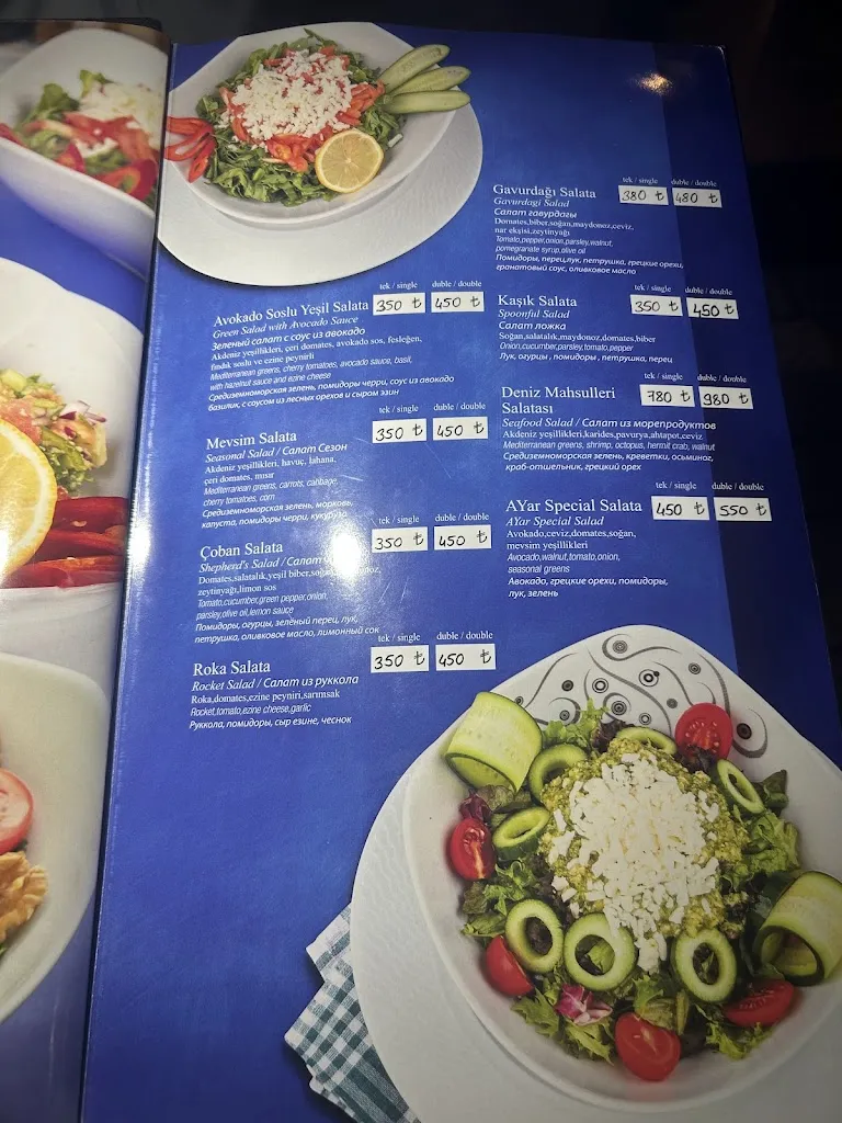 Menu_Ayar Meyhanesi_Turcia_immagine_1