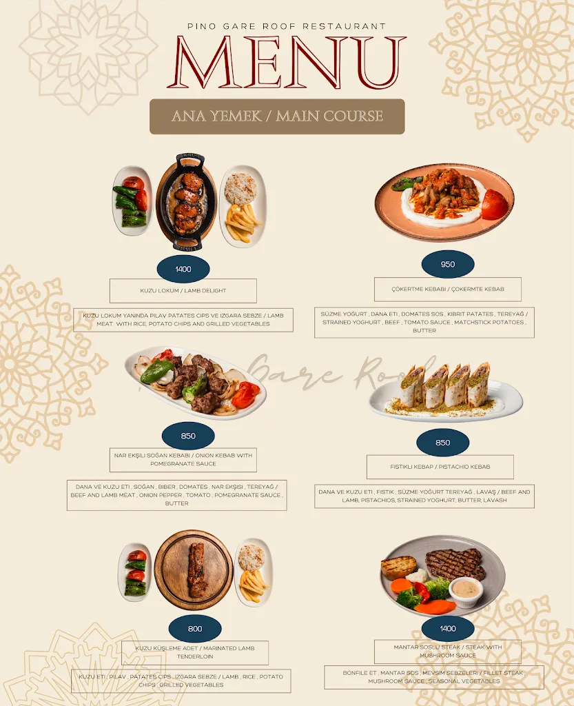 Menu_Pino Gare Roof Restaurant_Turcia_image_2