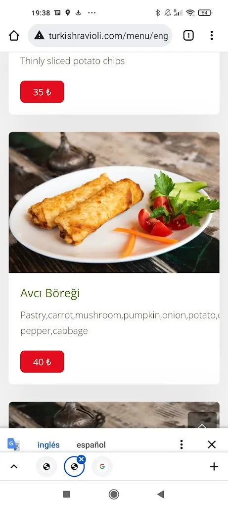 Menu_Turkish Ravioli Restaurant_Turcia_image_1