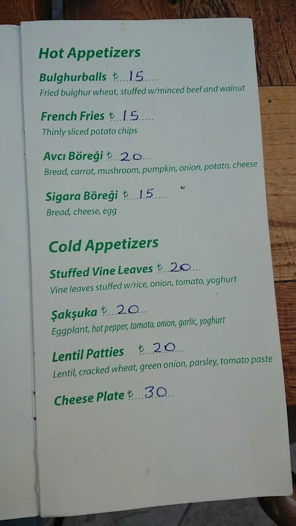 Menu_Turkish Ravioli Restaurant_Turcia_image_4