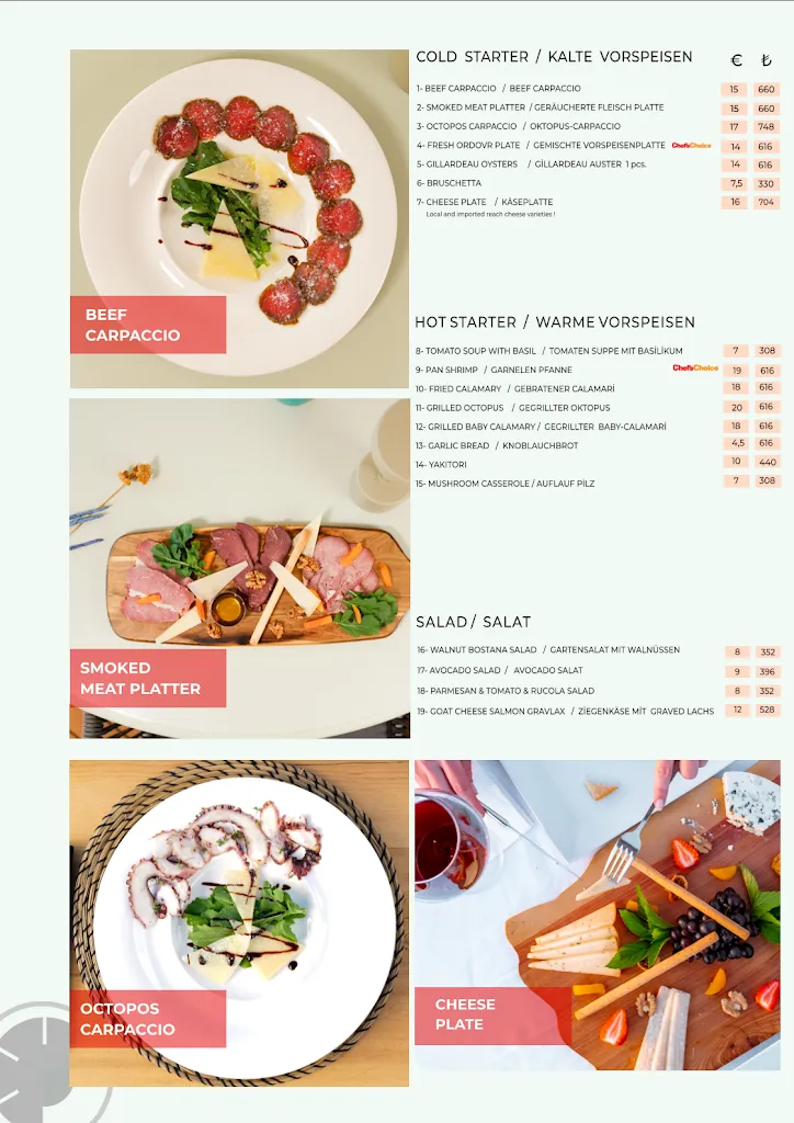 Menu_Lime Beach Restaurant & Bar_Turcia_image_1