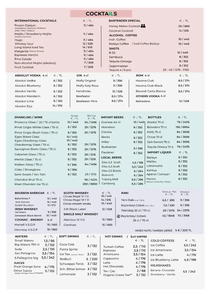 Menu_Lime Beach Restaurant & Bar_Turcia_image_2