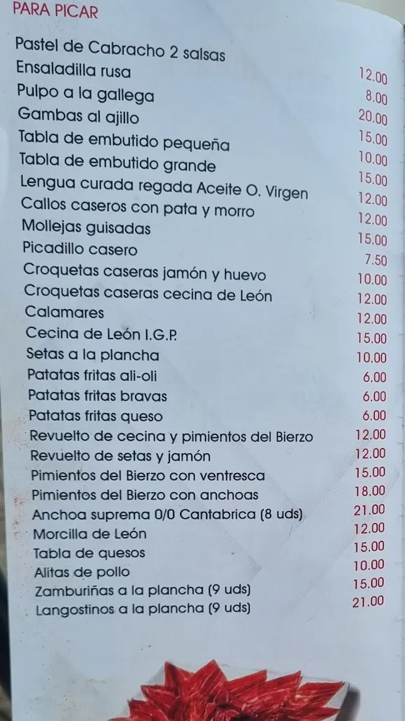 Menu_Hostal Golpejar_Villamanín_immagine_1