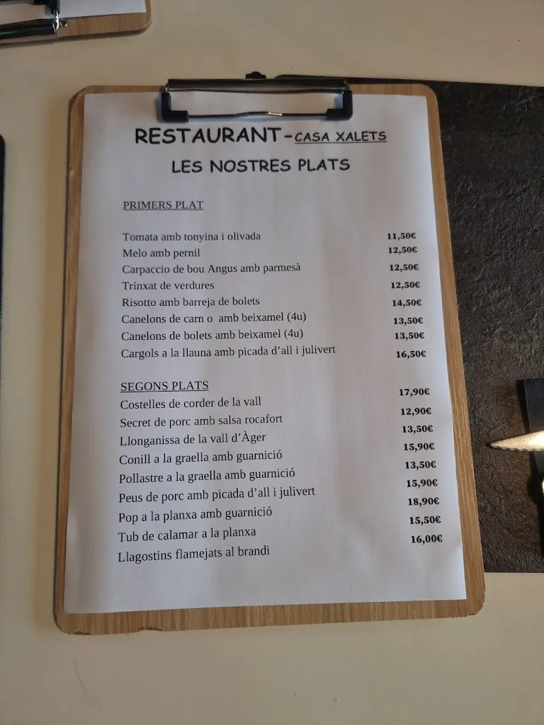 Menu_Casa Xalets_Àger_image_4