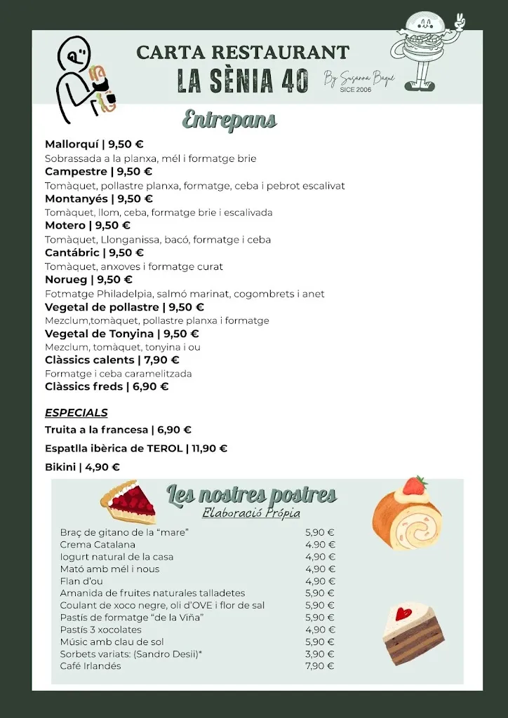 Menu_Restaurante - Bar La Sènia 40_Albatàrrec_image_2