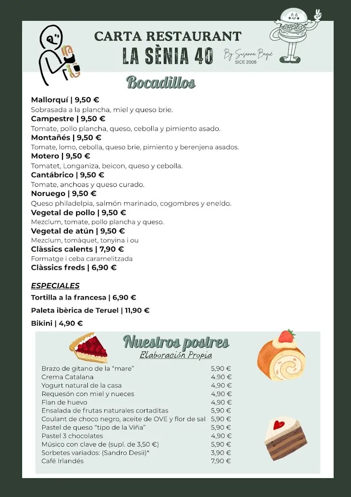 Menu_Restaurante - Bar La Sènia 40_Albatàrrec_image_4