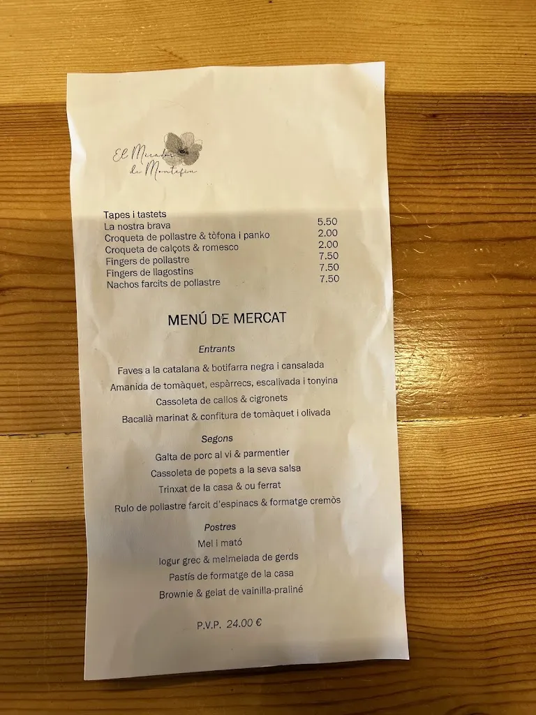 Menu_Mirador de Montfiu_Aitona_image_1